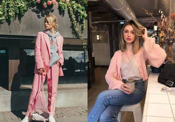 赵丽颖|赵丽颖为李冰冰庆生!格子衫当裙子穿不抢风头,李冰冰粉嫩似少女