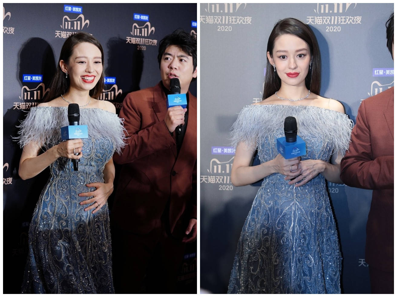 同场|双11造型，吉娜怀孕还是腰精，孟佳王霏霏与新女团同场气质突出