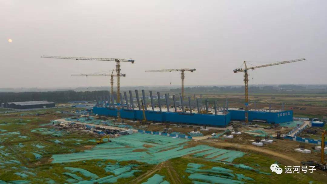 提速推进济宁新机场建设项目航站楼已完成混凝土结构施工