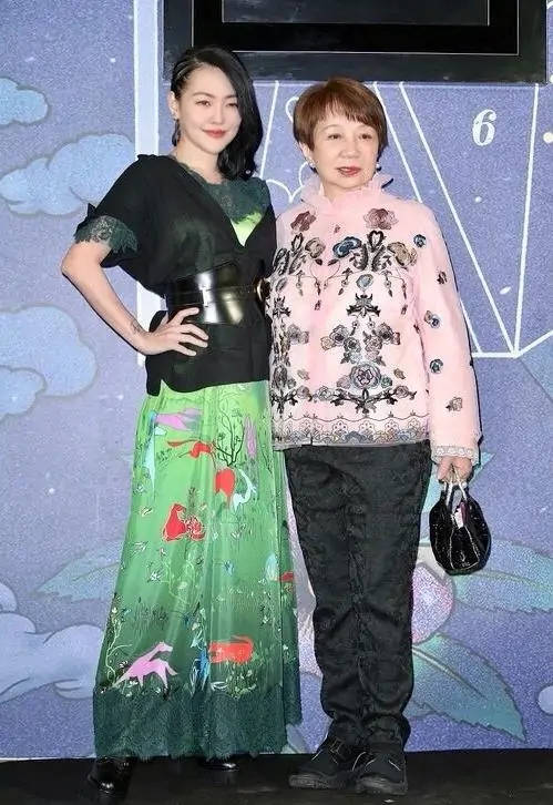 合体|小S婆媳合体亮相，混搭礼服裙还配束腰带，与婆婆抢风头真不客气