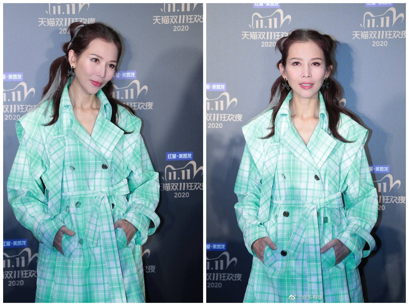 同场|双11造型，吉娜怀孕还是腰精，孟佳王霏霏与新女团同场气质突出