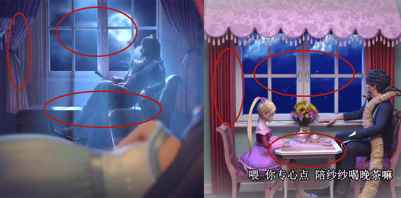 叶罗丽冰莲花:冰公主的专属梦境用的是莫纱的家,你发现了吗?_房间