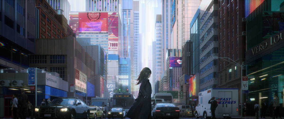 光影|国人画师的概念原画作品，三维与二维的元素处理得融洽自然