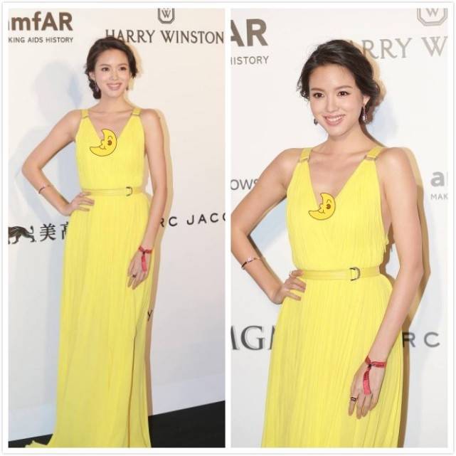 张梓琳|张梓琳的皮肤好白啊，这么显黑的裙子也敢穿，身材也好得让人羡慕