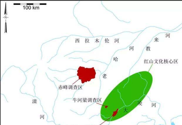 南至河北北部,东达辽宁西部,辽河流域的西拉木伦河和老哈河,大凌河