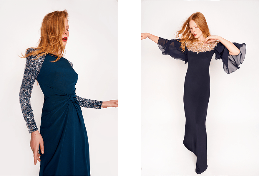 羽毛|Jenny Packham 2021秋冬系列，金属亮片光芒四射，羽毛流苏浪漫飘逸