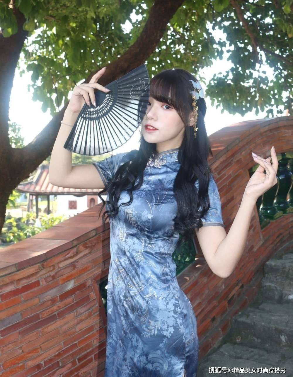 显高|国潮风的掀起，旗袍也受到很多女生的喜爱，能够展示女性的魅力