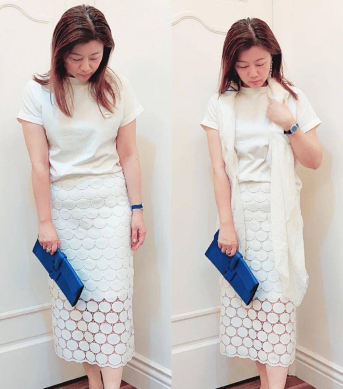 颜色|适合50岁微胖女人的高级裙装搭配,简约又优雅,轻松get好气质