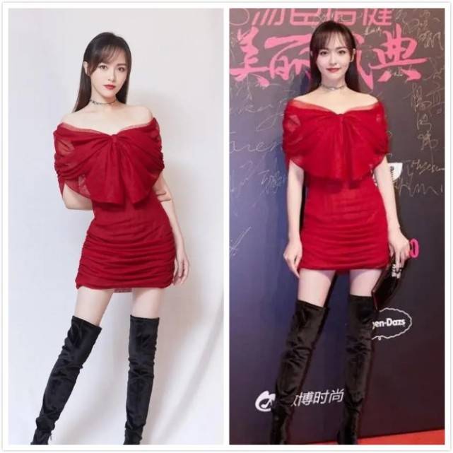 设计|唐嫣升级成为“宝妈”，但身材保持得还这么好，穿上红裙好有魅力