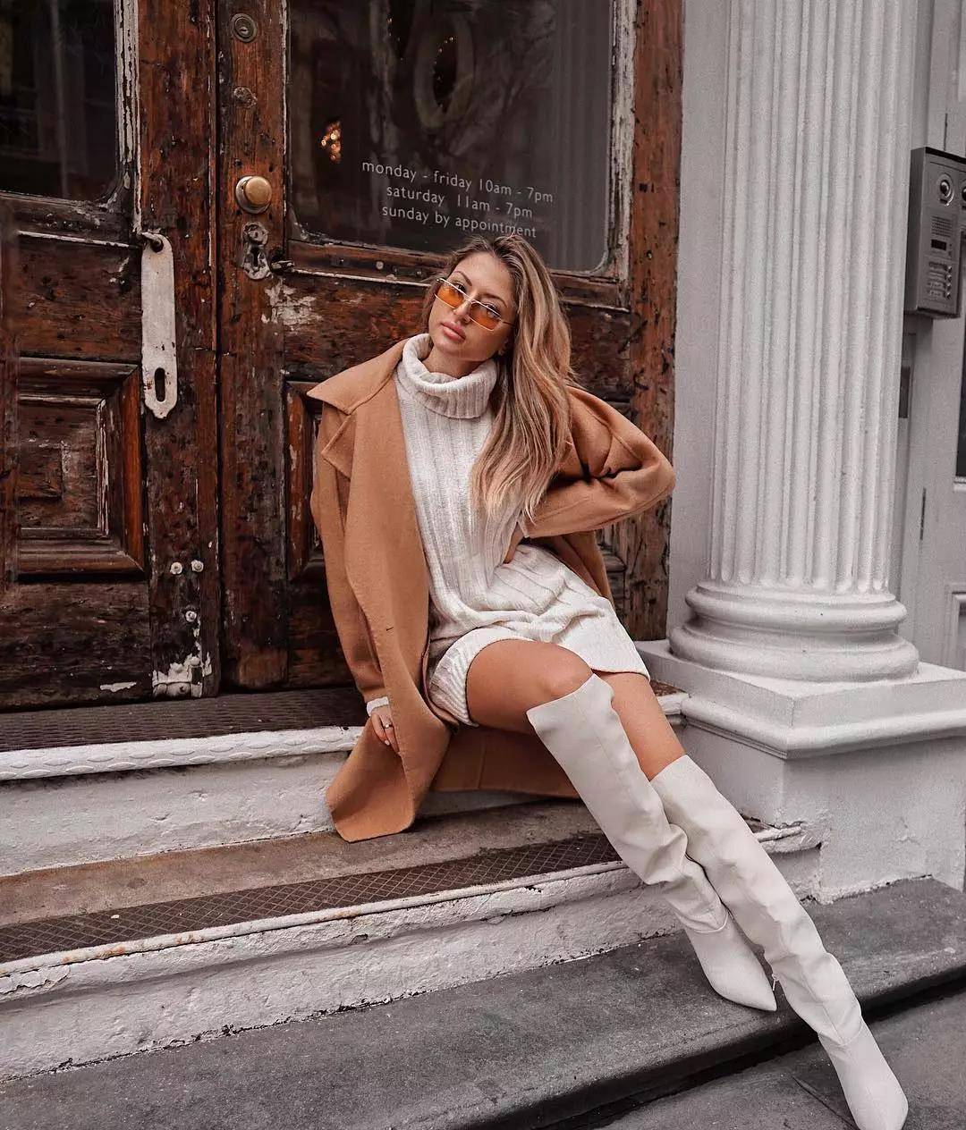 黑色|三木又把“驼色大衣”带火了,这样来搭,时髦保暖又显贵,真美