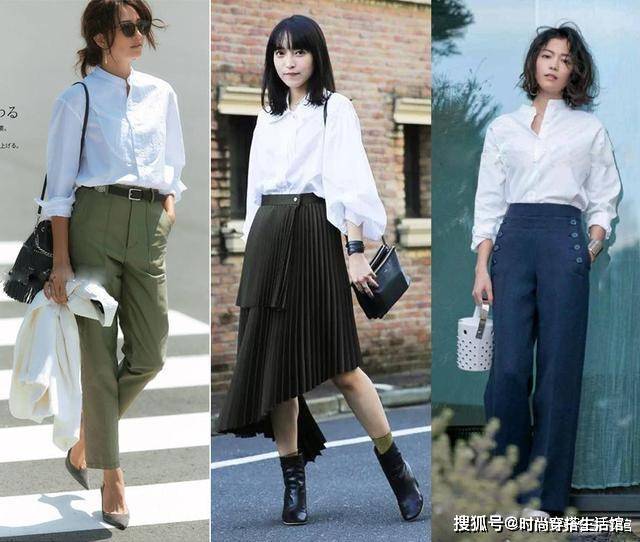 面料|白衬衫这样穿太好看了吧,简约大方又气质,普通人也能驾驭