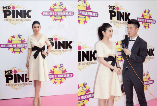 黑色|真是服了黄奕的衣品，穿个“液体裙”秀身材，绑蝴蝶结真个性