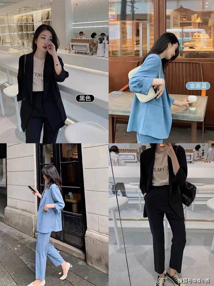 颜色|真正会穿有品味的女人，入秋第1件外套首选“西装”，洋气又高级