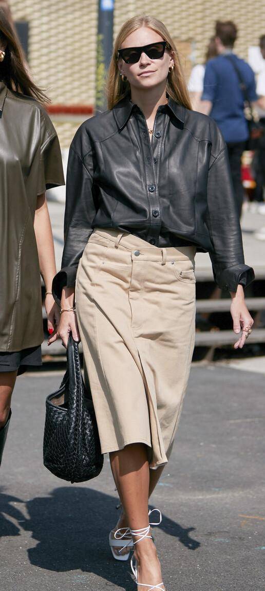 设计|对称扣不流行了,今年流行杨颖的错位穿法,个性十足还能吸睛