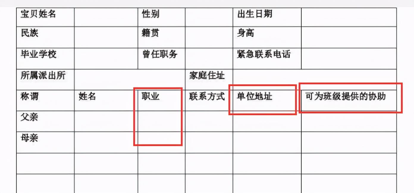 父母自由职业怎么填图片