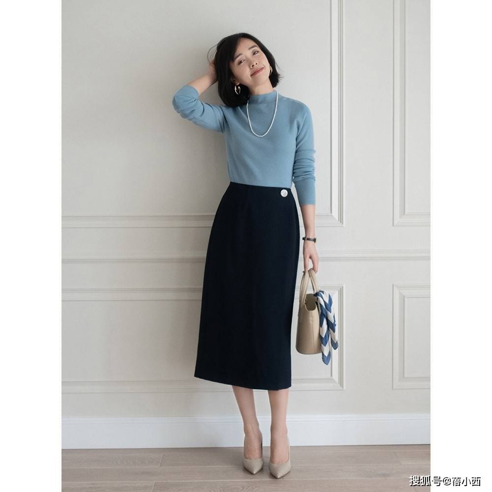 设计|早秋,会穿“A字裙”的女人更自信,照着穿充满女人味赚足回头率