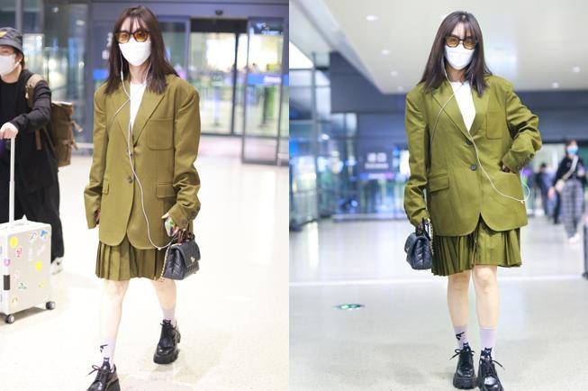 颜色|李菲儿还挺放得开,穿小裙子肩带若隐若现,“肉感身材”还挺可爱
