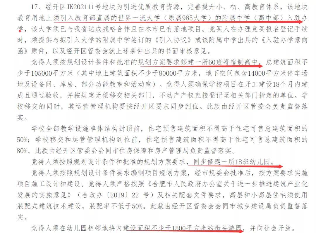 板块|合肥9月土拍战！超2230亩地要卖！规则巨变：竞装配、竞品质、租赁比例固定！