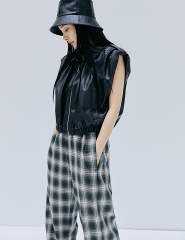 廓形|大幂幂穿搭课堂 PU单品的完美出街教程