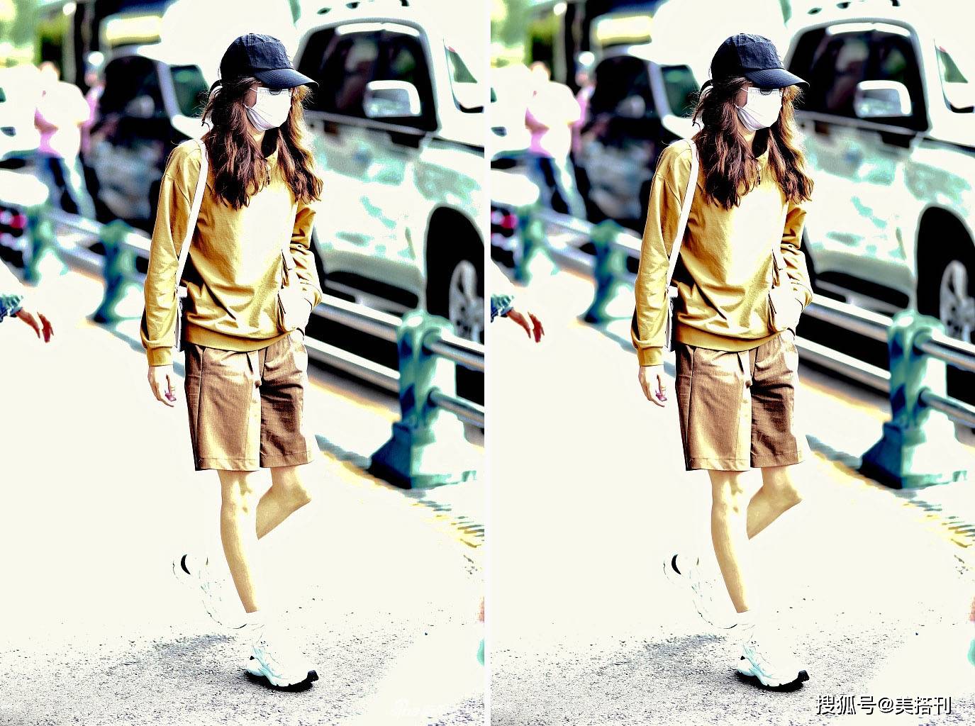 感觉|刘诗诗罕见露面,姜黄色卫衣搭西装短裤,网友:姬圈大佬的既视感