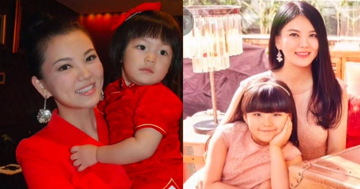 李湘晒大量与女儿合照瘦出尖下巴打扮似贵妇网友纷纷催生二胎