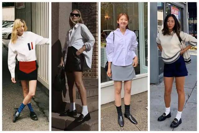 袜子|乐福鞋有新搭法啦！快来时髦告别老寒腿