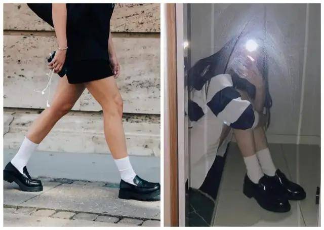 袜子|乐福鞋有新搭法啦！快来时髦告别老寒腿