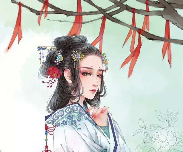 古风|古风手绘插画技法入门插画教程（二）