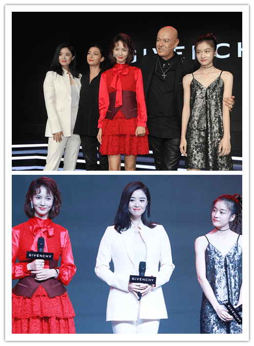 服装|金晨气势也很强，就算和蒋欣站一起，气场也不输，红色裙子挺高级