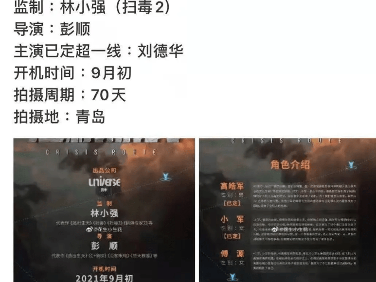 傅源|即将开拍《危机航线》，刘德华和刘涛做“夫妻”，值得期待