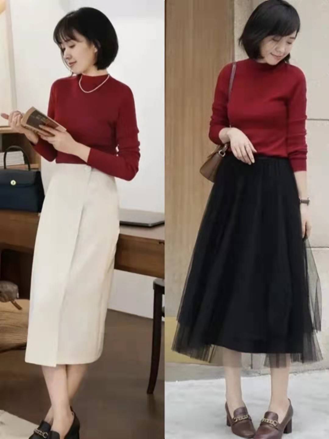 毛衣|秋季衣服不用多，学会基础款的“一衣多穿”，再也不用担心穿衣难