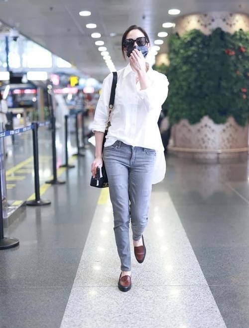 平底鞋|张钧甯这样穿看似简单，但一般人穿不好，身材好可以大胆尝试