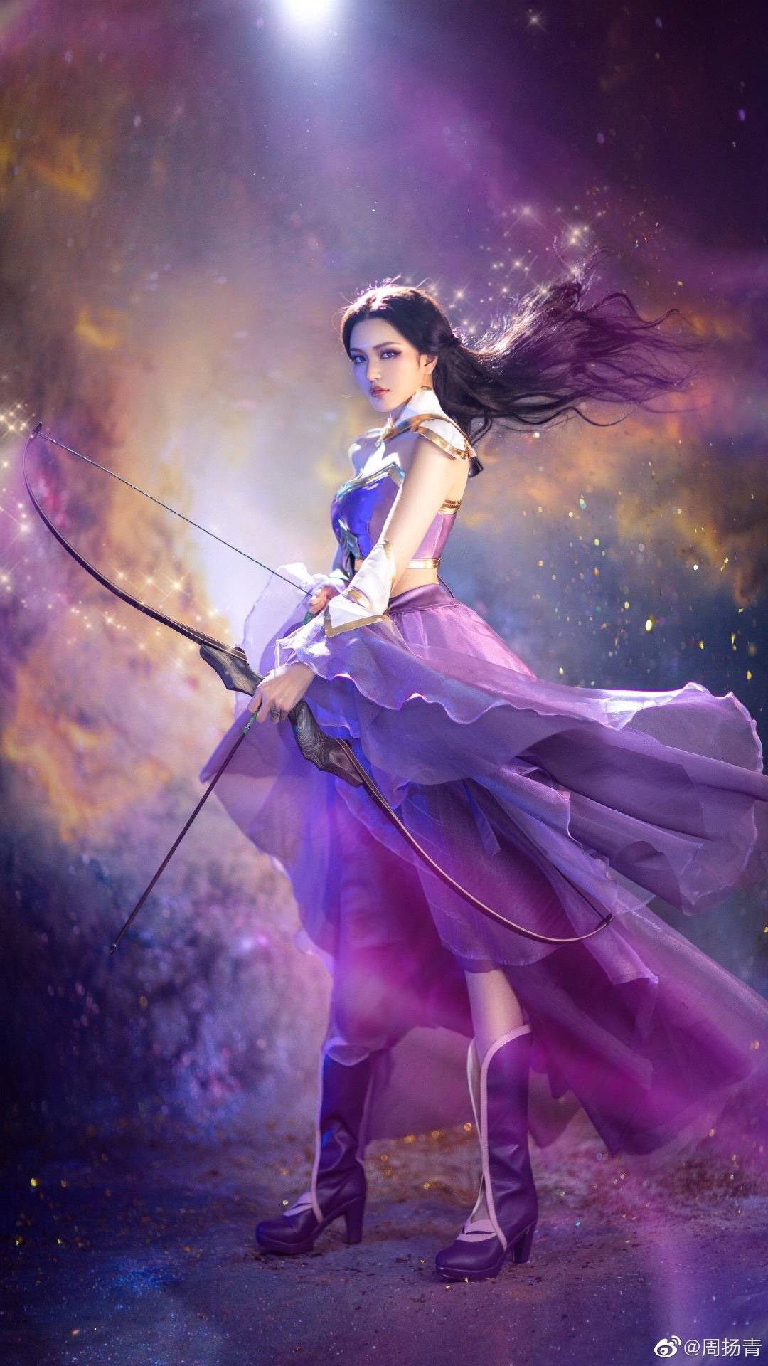 cos|31岁周扬青cos紫霞，满屏朦胧梦幻，唯美的就像一幅画！
