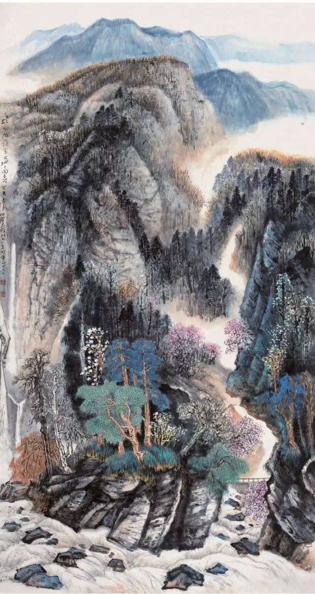 何海霞作品欣赏何海霞 《密林深处》何海霞 《幸福山区》条屏四何海霞