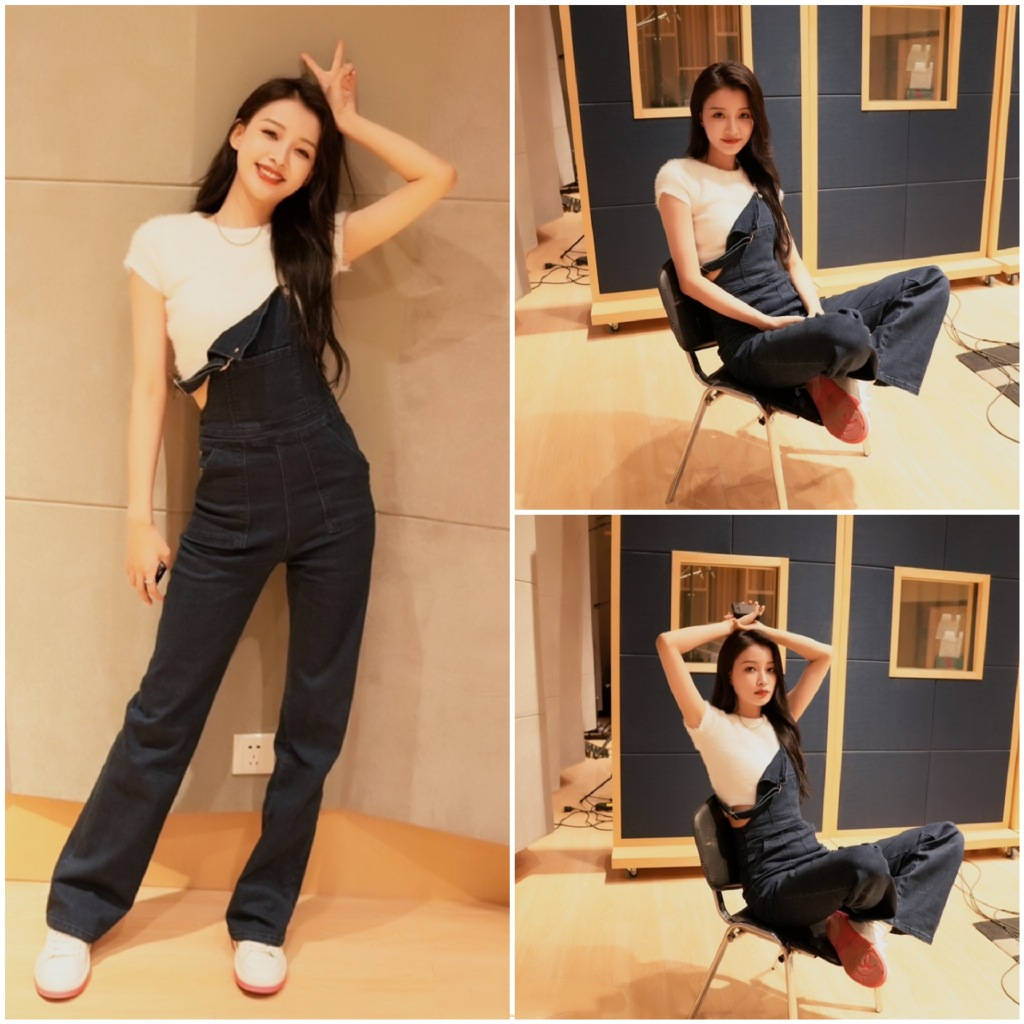 孙怡|孙怡下班都穿得这么时髦,背心搭回力鞋少女感十足,也太接地气了