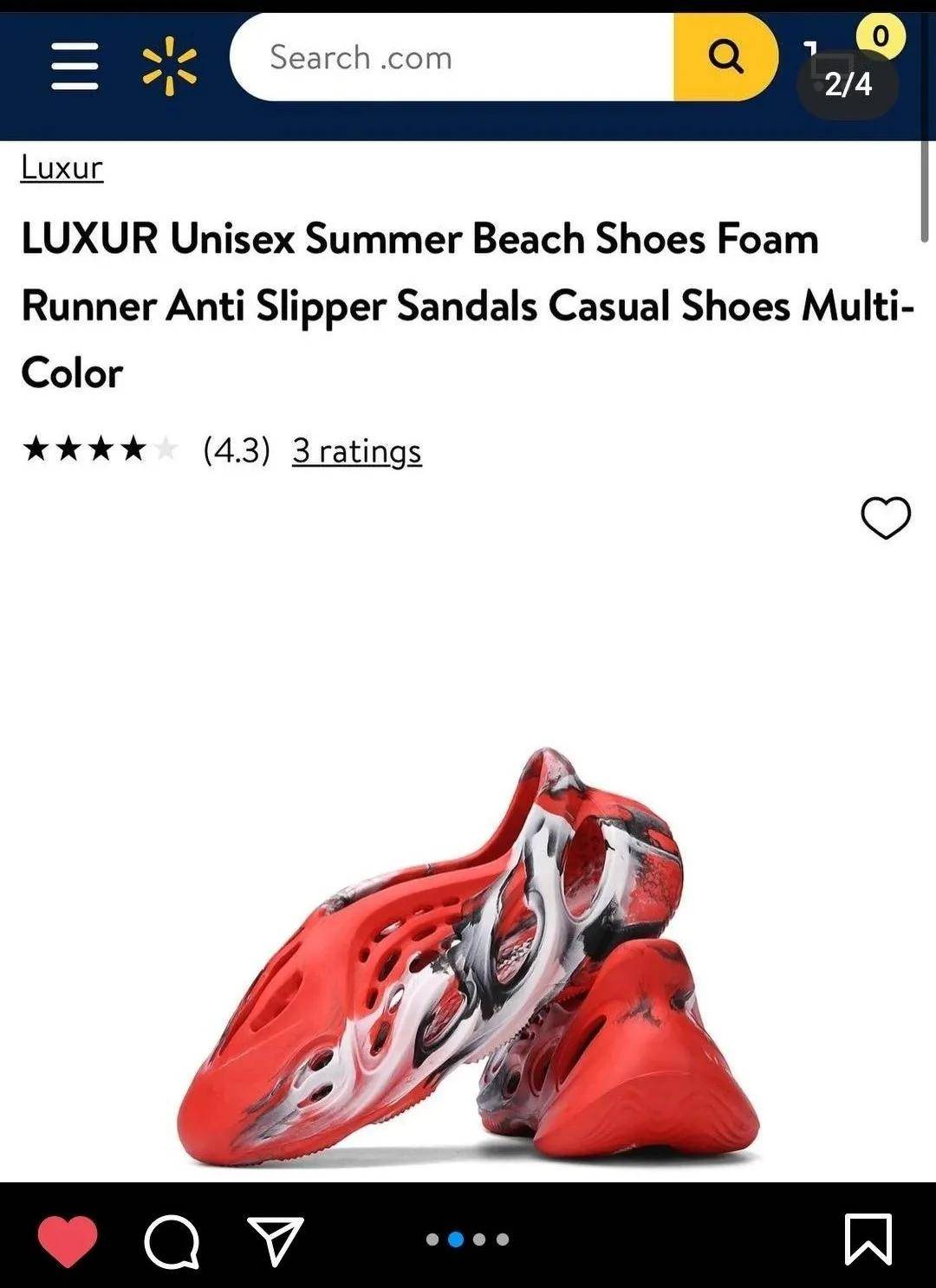 Runner|抄袭沃尔玛？YEEZY“洞洞鞋”红色十月释出！