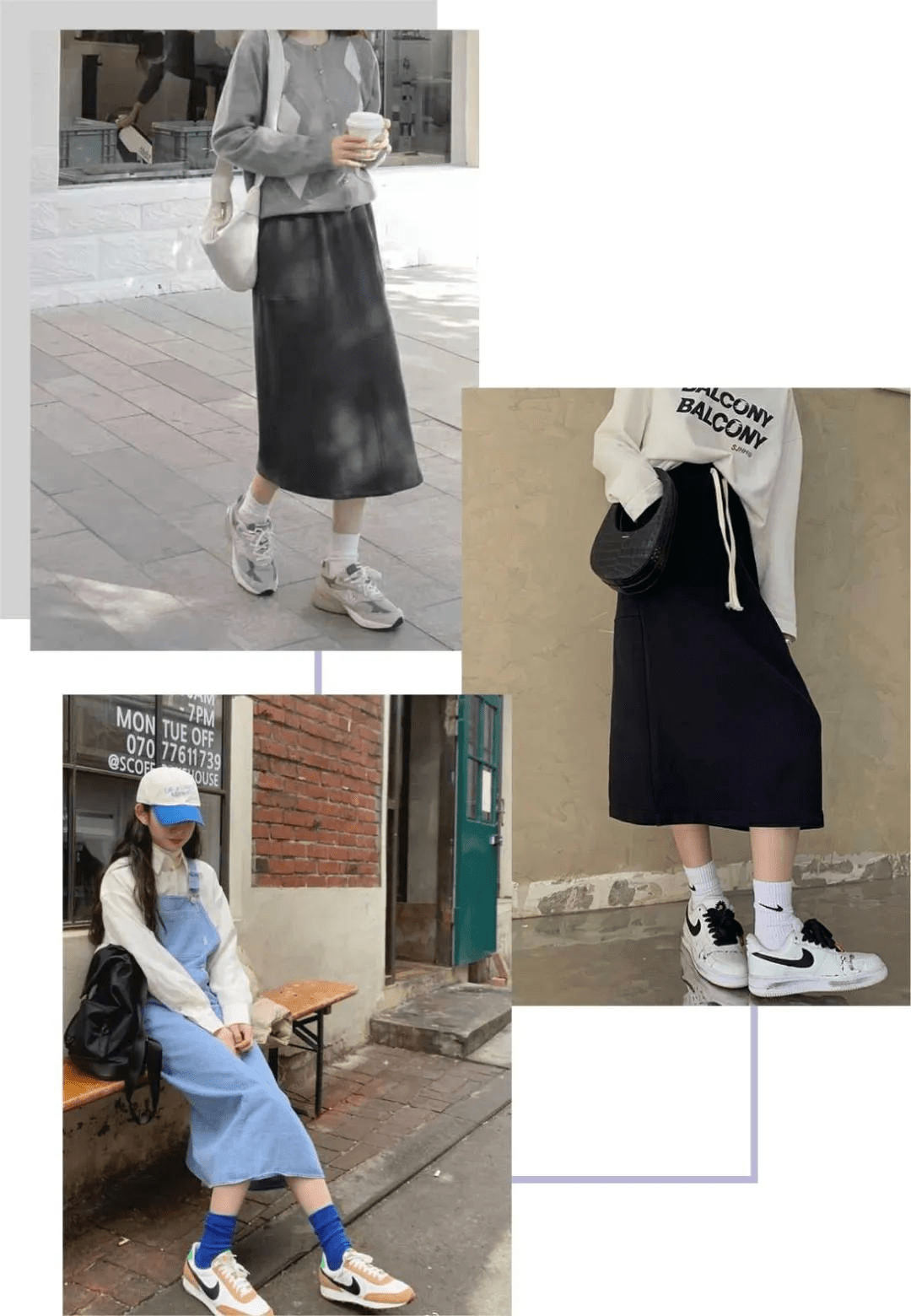 整体|早春look运动鞋“4款穿搭”，特别是第二款，时髦有气场