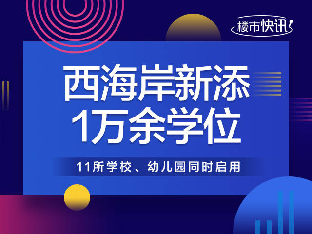 新区|[贝壳快讯] 11所学校幼儿园同时启用！青岛这里将新添1万余个学位