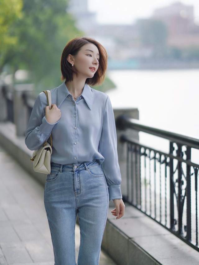 设计|普通女生想要穿好衬衫，看懂这6套搭配方法，上身才得体又高级
