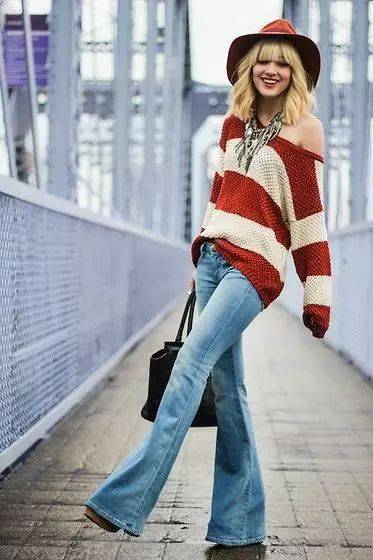 扣子|当喇叭裤遇上高跟鞋,大长腿就这么诞生啦!