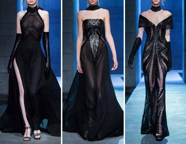 Elie|Elie Saab 2021秋冬成衣系列：这一抹黑色，也太优雅了