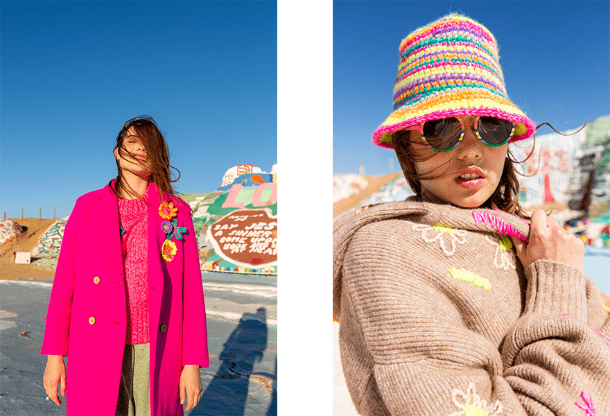 颜色|Mira Mikati 2021秋冬，鲜艳彩虹色的活力，艺术感和爱的交织潮流