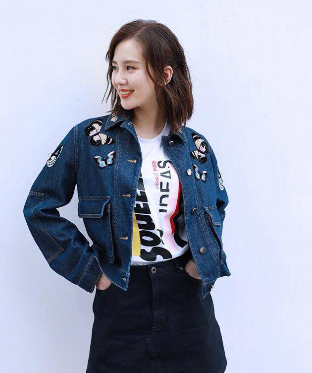 赵丽颖|刘诗诗产后首组写真曝光,牛仔外套青春时尚,生完孩子又变少女了