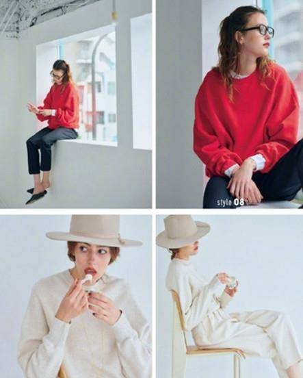 黑色|2021年秋天穿卫衣,学会日杂里的3个穿搭思路,怎么穿都时髦!