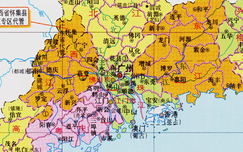 廣東省的區劃調整21個地級市之一肇慶市為何有8個區縣