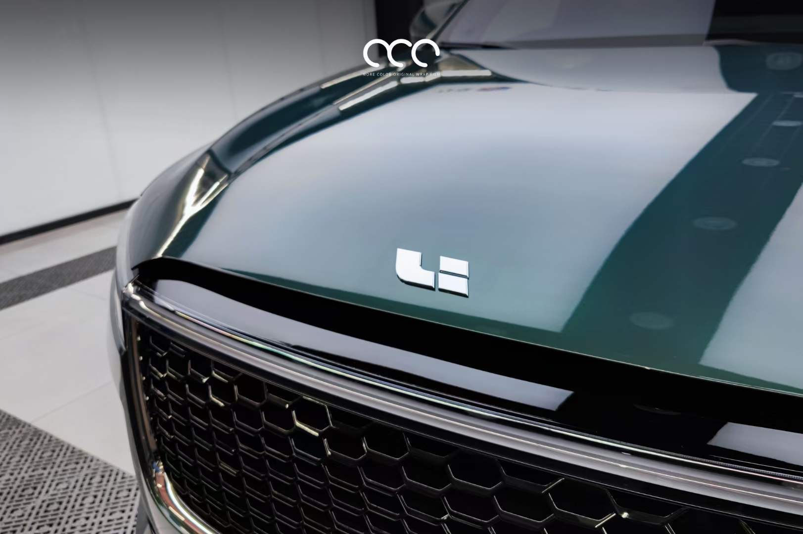 理想one贴膜漫彩改色膜pet 哥特兰绿典藏版