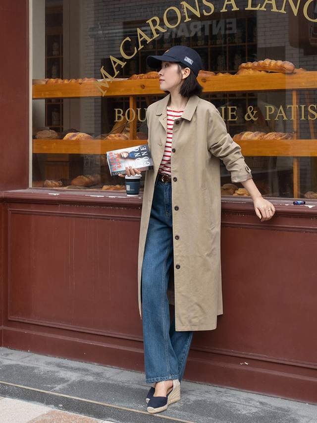 高跟|今秋最洋气的穿法总结，风衣+牛仔裤或裙子，适合28~48岁女人借鉴