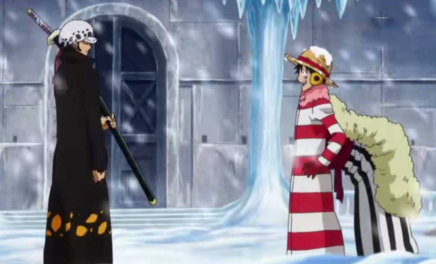 预谋的结盟成立罗是见过路飞的,对于路飞这种神经质一般的人物也是