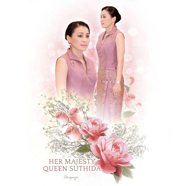 颜色|苏提达耐不住寂寞再晒恩爱照！执小风扇为泰王散热，穿蓝色贼明媚