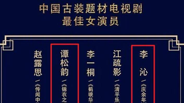 成功|华鼎奖最佳古装女演员：李沁遗憾落选，获奖者让人满意！